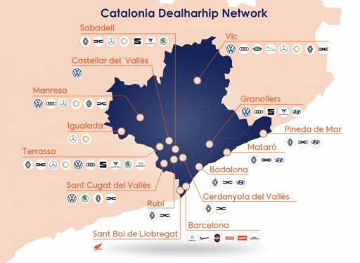 Mapa de datos y cifras de Movento en España